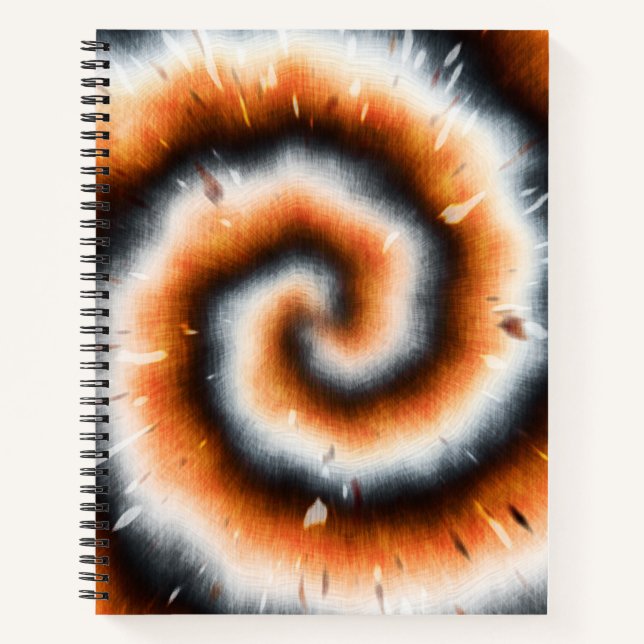 Cuaderno Naranja, negro y blanco tye (Anverso)