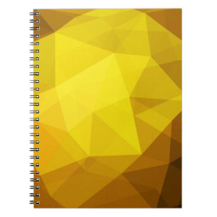 Cuaderno Naranja oscuro poligonal. Una ilustración de color