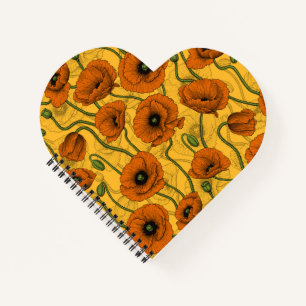 Cuaderno Naranja Poppies
