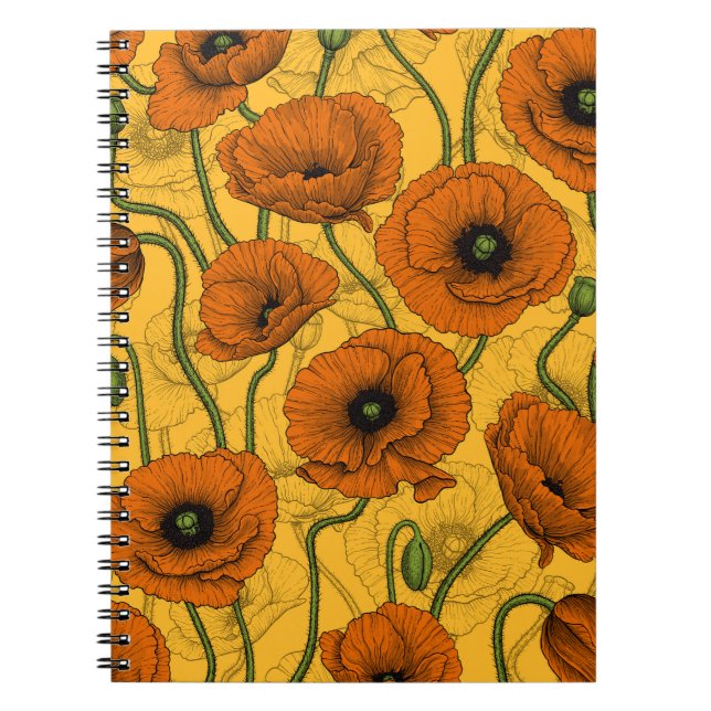 Cuaderno Naranja Poppies (Frente)