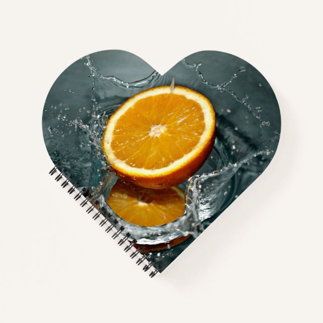 Cuaderno Naranja positivo jugoso para el estado de ánimo de (Anverso)