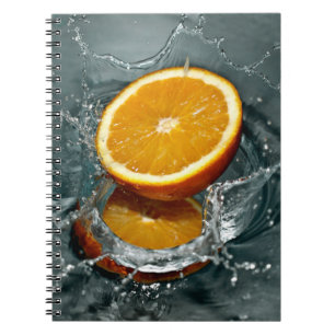 Cuaderno Naranja positivo jugoso para el estado de ánimo de