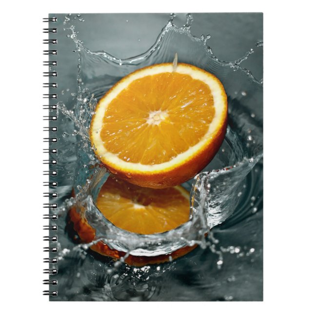 Cuaderno Naranja positivo jugoso para el estado de ánimo de (Frente)