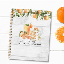Naranja Summer Fruit Personalized Recipe Cookbook