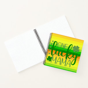 Cuaderno Naranja VERDE AMARILLO UN MAMÁ AFORTUNADO
