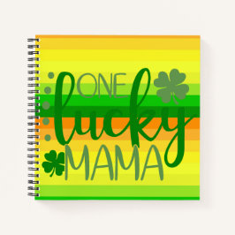 Cuaderno Naranja VERDE AMARILLO UN MAMÁ AFORTUNADO