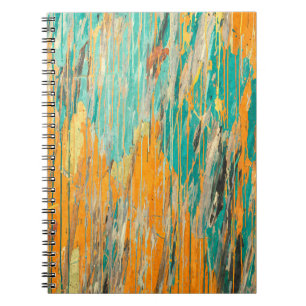 Cuaderno Naranja Verde azulado en negrita Resumen de la pin