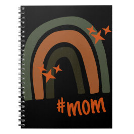 Cuaderno Naranja verde: El arcoiris bohemio personalizado #