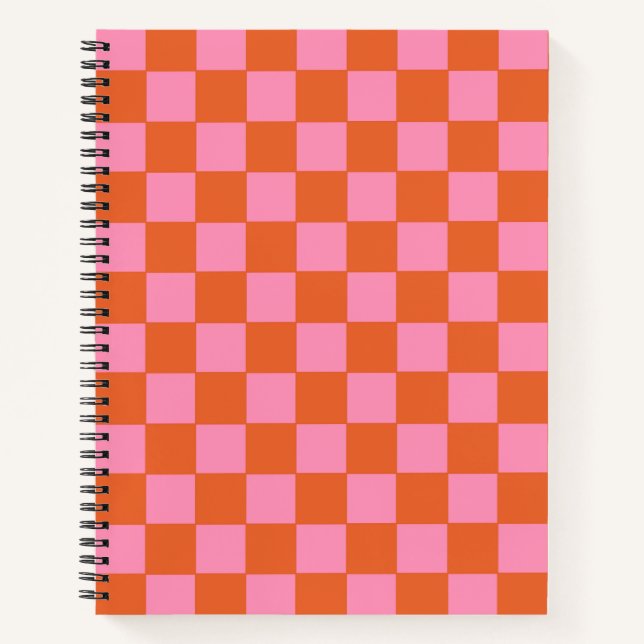 Cuaderno Naranja y rosa de verificación (Anverso)