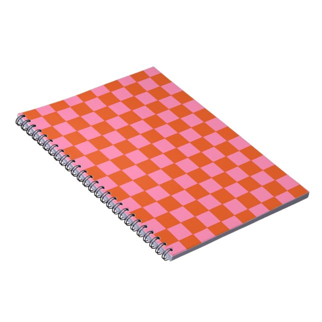 Cuaderno Naranja y rosa de verificación (Lado Derecho)