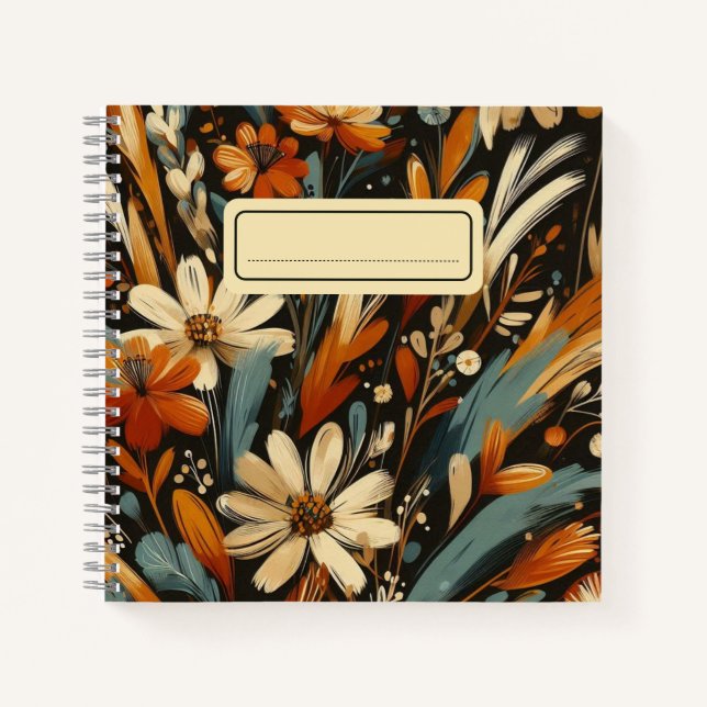 Cuaderno Naranjas artesanos florecen y cantan en arte folcl (Anverso)