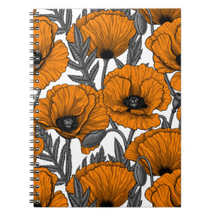 Cuaderno Naranjas de cachorros en blanco