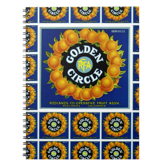 Cuaderno Naranjas de Círculo Dorado multiimpresión (Frente)