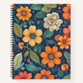 Cuaderno Naranjas en Flor
