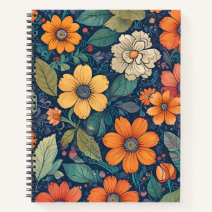 Cuaderno Naranjas en Flor