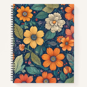 Cuaderno Naranjas en Flor