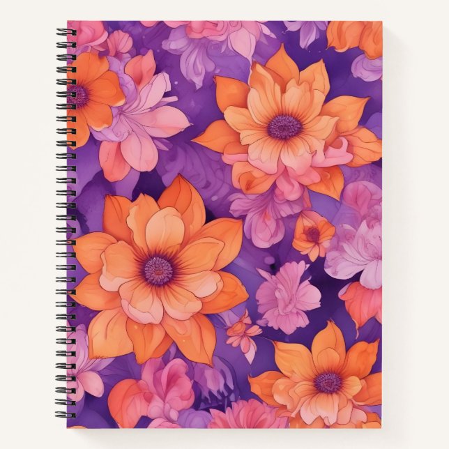 Cuaderno Naranjas en Violeta (Anverso)