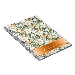 Cuaderno Naranjas románticos florales Sicilia Italiana