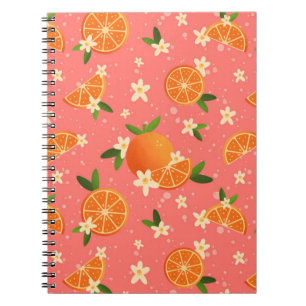 Cuaderno Naranjas y alegría de la floración naranja