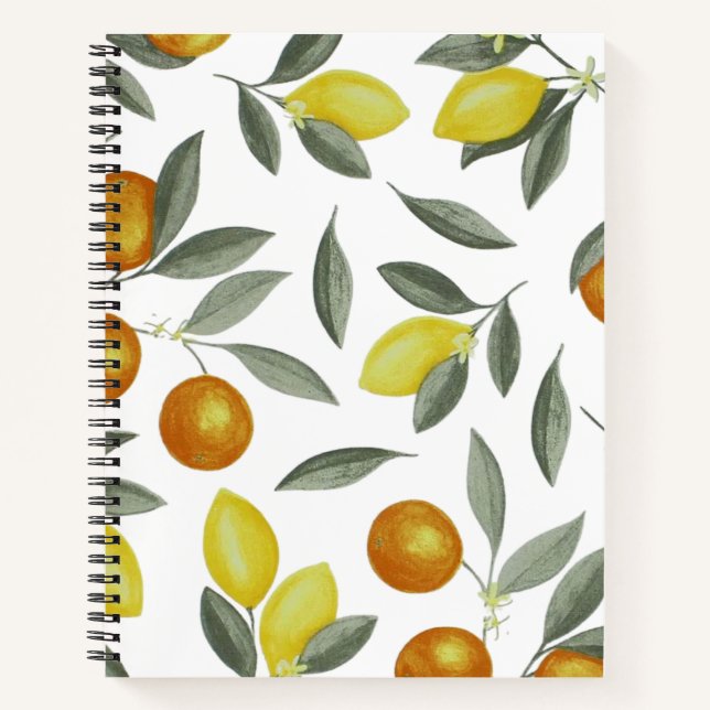 Cuaderno Naranjas y lemones (Anverso)