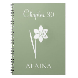 Cuaderno Narciso Flor de Cumpleaños de Marzo Capítulo Nuevo