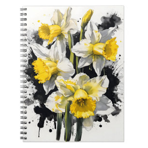 Cuaderno Narciso - Flores de acuarela