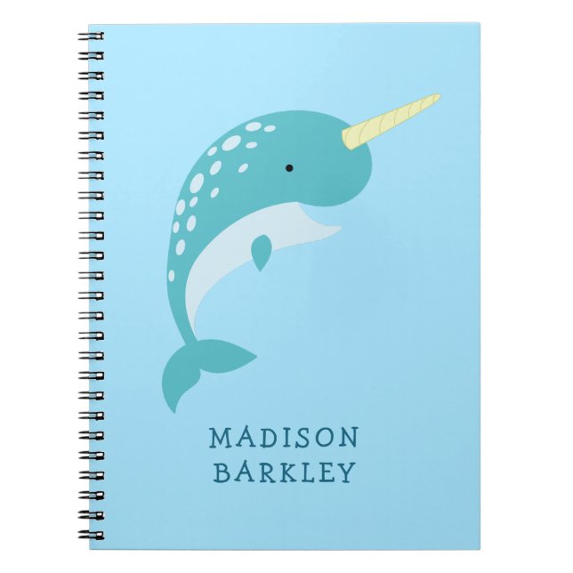 Cuaderno Narval Niño Ballena Adorable (Frente)