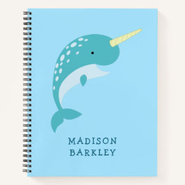Cuaderno Narval Niño Cute Ballena