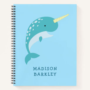 Cuaderno Narwhal Kid's Cute Whale
