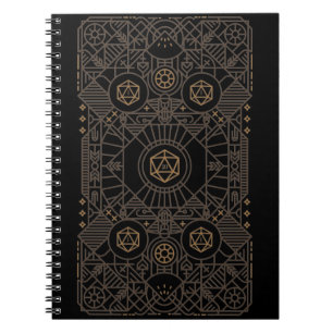 Cuaderno Nat20 Critical Fail D20 Dice Tabletop RPG Retro