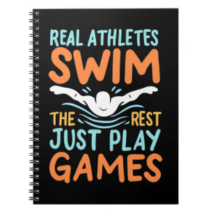 Cuaderno Natación de los verdaderos atletas