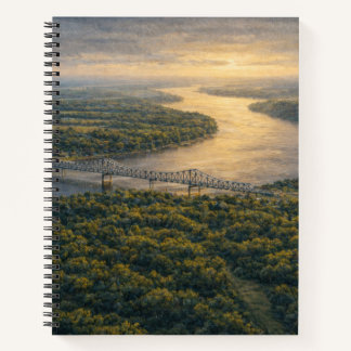 Cuaderno Natchez en el río | Paisaje de Mississippi