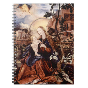 CUADERNO NATIVIDAD CON LILLES BLANCO - MAGIA DEL NAVIDAD