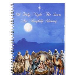 Cuaderno Natividad estrellada: Oh Buenas Noches
