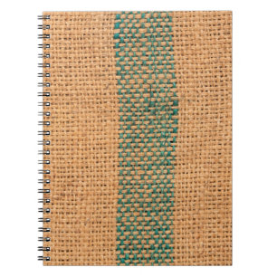 Cuaderno Natural sackcloth brown color textured and backgro