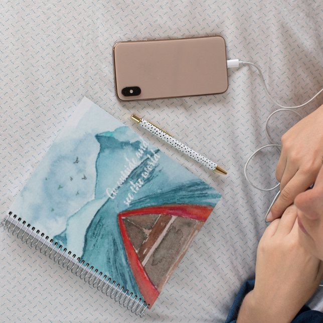 Cuaderno Naturaleza acuarela moderna Véase La Cita Mundial (Subido por el creador)