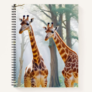 Cuaderno Naturaleza animal jirafa Afección a la vida silves