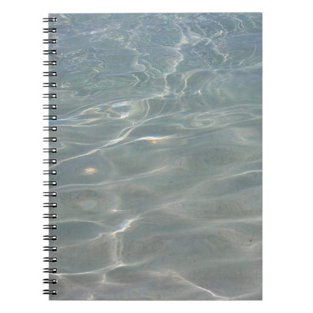 Cuaderno Naturaleza azul del Resumen del Agua del Caribe (Frente)