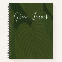 Naturaleza botánica de hojas verdes personalizadas