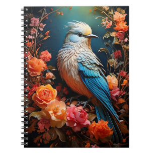 Cuaderno Naturaleza caprichosa Pájaro azul