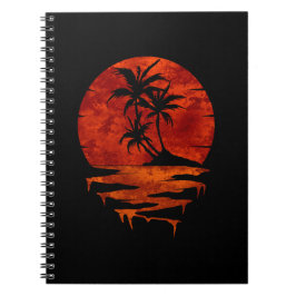 CUADERNO NATURALEZA DE ÁRBOLES EN LUNA ROJA