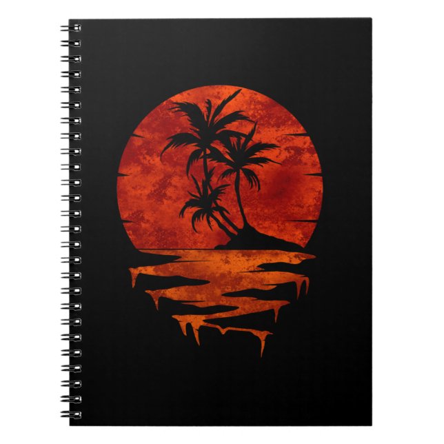 CUADERNO NATURALEZA DE ÁRBOLES EN LUNA ROJA (Frente)