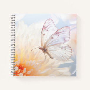 Cuaderno Naturaleza de la flor de mariposa Serene Tranquilo