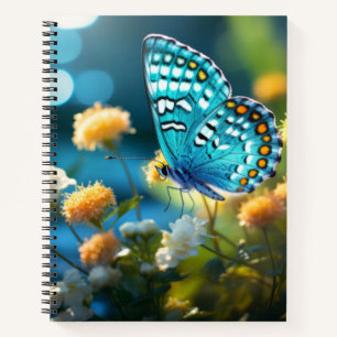 Cuaderno Naturaleza de la flor de mariposa Serene Tranquilo