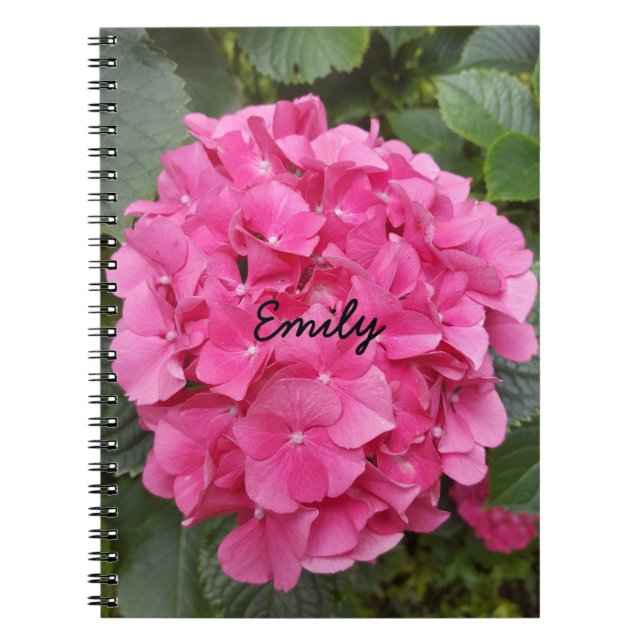 Cuaderno Naturaleza de la fotografía floral rosa (Frente)