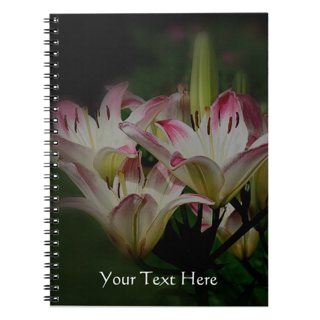 Cuaderno Naturaleza de las flores de Lily (Frente)