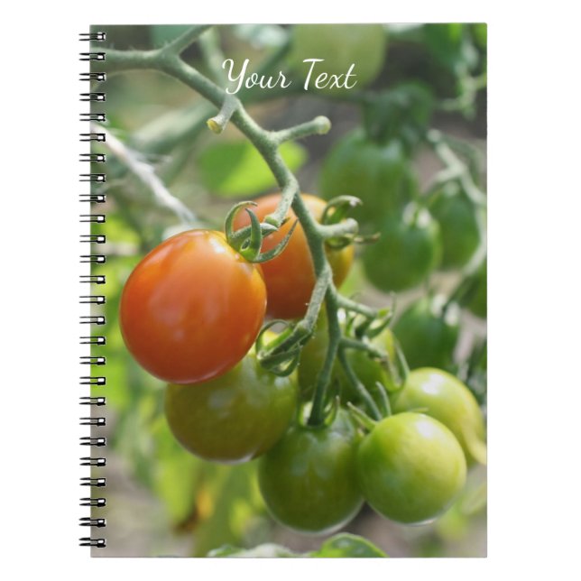 Cuaderno Naturaleza de los tomates de cerezo (Frente)