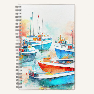 Cuaderno Naturaleza del paisaje del puerto pesquero