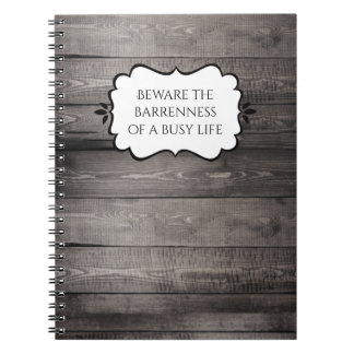 Cuaderno Naturaleza del patrón rústico de Barnwood o diario