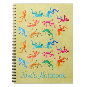 Cuaderno Naturaleza ecológica de gecko de vida silvestre